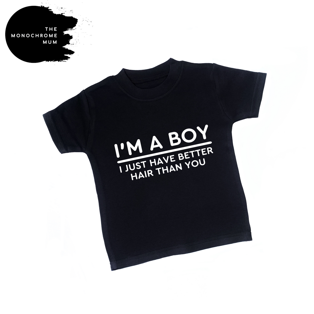Printed - I’m a boy top