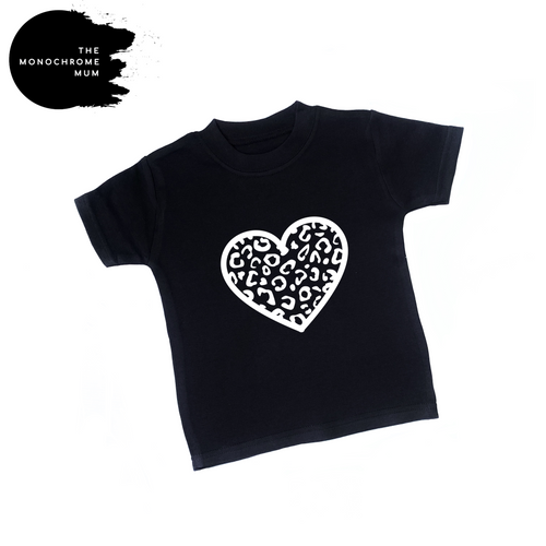 Printed - Leopard heart top